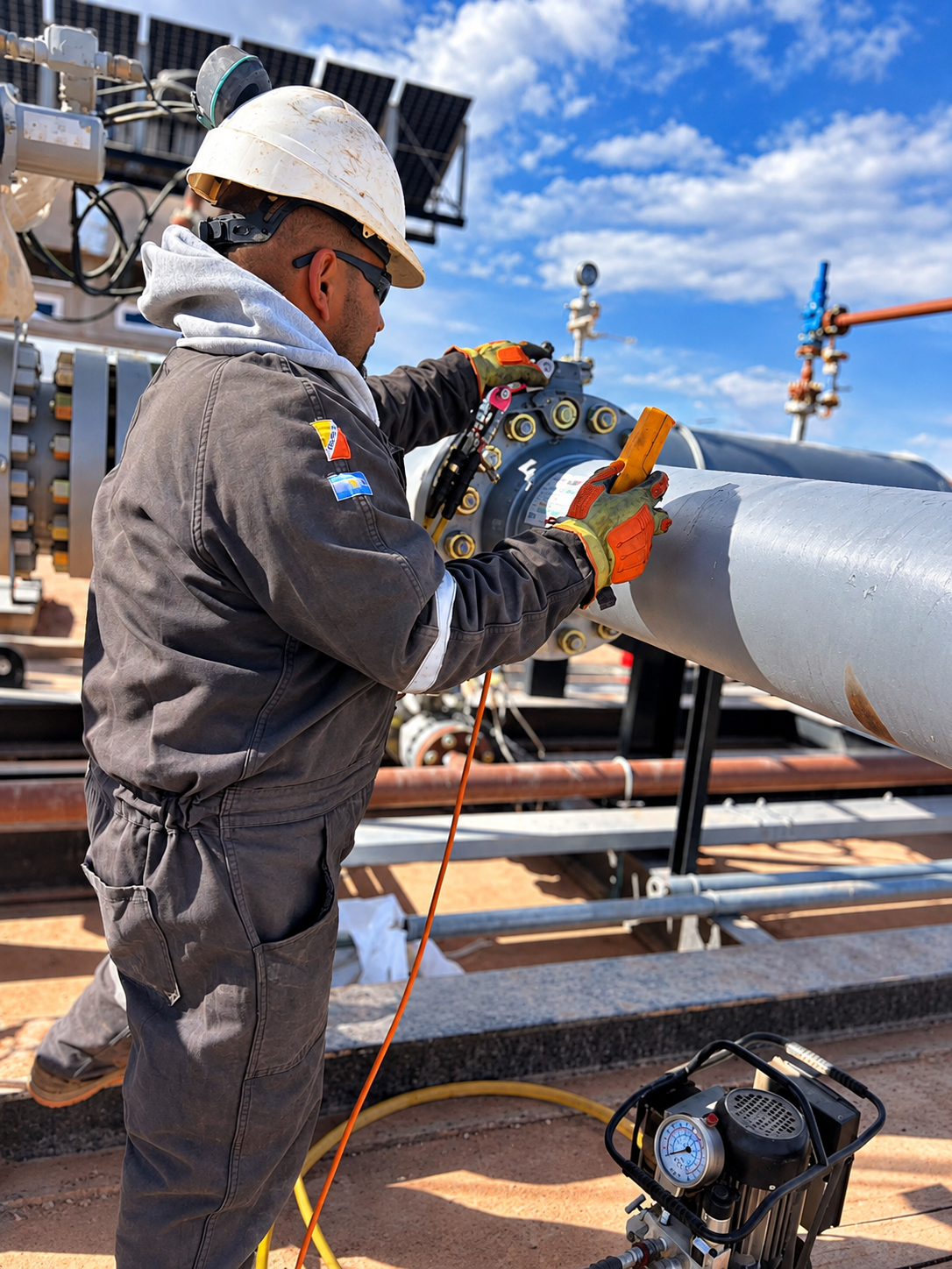 Trabajos técnicos de torque controlado en instalaciones industriales